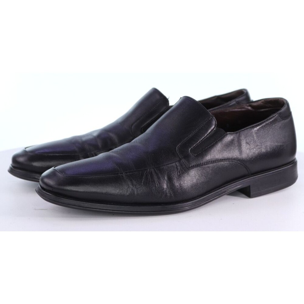 Magnanni Raging $425 Men's Loafer Dress Shoes Size 8 M Fit's 9.5 M Leather Black